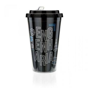 Imagem de Copo com Canudo Retrátil Profissão Engenharia - Ludi (78)