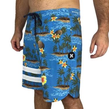 Imagem de Bermuda Hurley Phantom Block Party 18 Azul, 38