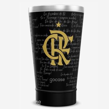 Imagem de Copo Térmico GOCASE Vibe 470ml do Flamengo, FLA Escudo Vintage - Preto