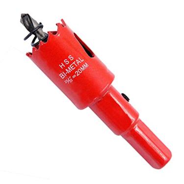 Imagem de Cortador de furadeira bi-Metal HSS com orifício para serra para madeira e metal, SJSKKQ-20, Cinza, 25/32"(20mm)