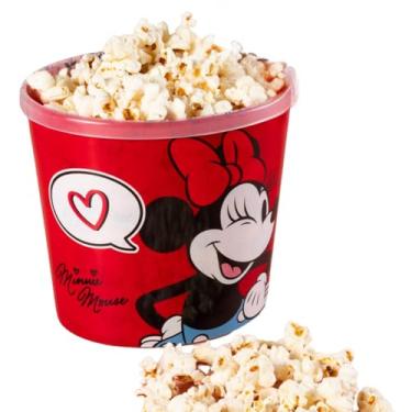 Imagem de Pote para Pipoca Decorado com Minnie 2,1L