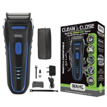 Imagem de Wahl Groomsman Barbeador elétrico recarregável à prova d'água e molhado para barbear e cuidados masculinos sem fio – íon de lítio com longo tempo de execução e carregamento rápido – Modelo 7063