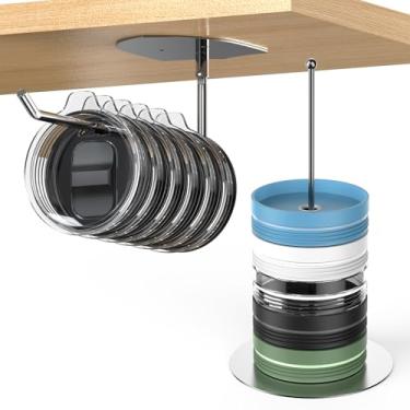 Imagem de OGABEL Organizador De Tampa Copo, 2 Pacotes Copos Para Armário Cozinha, Suporte Garrafa Água, Acessórios Yeti/Stanley, Copo E Até 20 Tampas