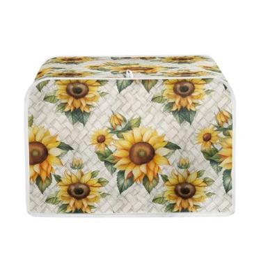 Imagem de Wanzuoeng Capa Para Torradeira De 2 Fatias Com Estampa Girassol Máquina Fazer Pão, Antipoeira E Impressão Digital, Acessórios Decorativos Cozinha