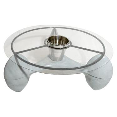 Imagem de Mesa de Centro com Champanheira Redonda 98cm Área Externa - Alpe & Ari