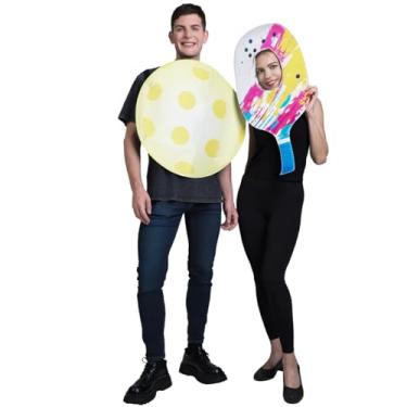 Imagem de KalcyKizz 2Pcs Couple Adult Pickup Ball Costume and Pickup Racket Group Costume (Pickup Ball and Racket)