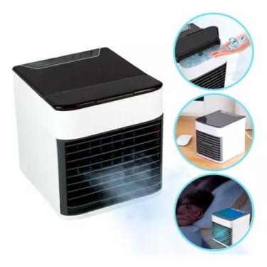 Imagem de Mini Ar Condicionado Portátil USB 110V/220V: Ideal para quem busca fre