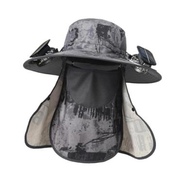 Imagem de simhoa Chapéu de Pesca com Proteção contra Raios Solares e Chuva, Cinza