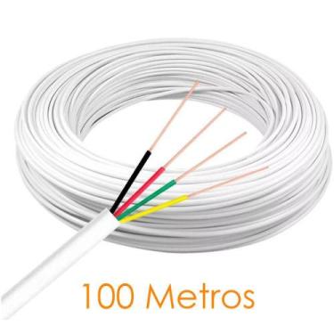 Imagem de Cabo 4 Vias P/ Instalação Alarme E Interfone Rolo 100 Metros - Okaysho