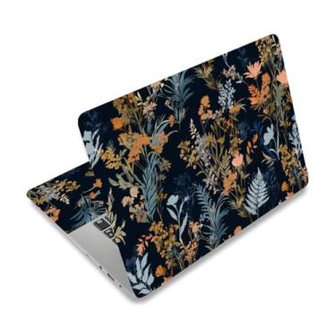 Imagem de PLIGREAT Wildflowers Adesivos de pele para laptop, adesivos reutilizáveis para netbook, decalques de vinil para PC, notebook, laptops, capa de teclado universal 30.5 cm 33.0 cm 33.8 cm 35.6 cm 38.1 cm