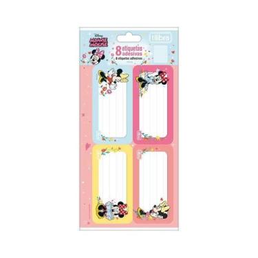 Imagem de Etiqueta Escolar Decorada Minnie C/8Etiq. 100X208Mm - TILIBRA