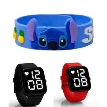 Imagem de Relogio digital smar a prova d agua e pulseira infantil masculino Stic