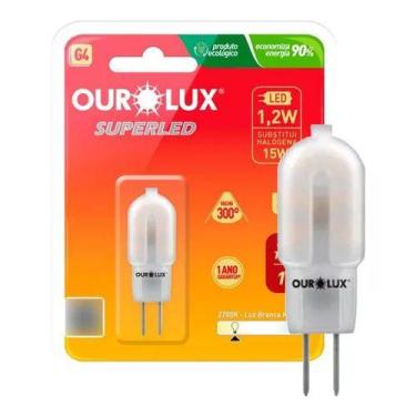 Imagem de Lâmpada Led Dicroica Bipino G4 12v 1,2w 2700k Luz Morna - OUROLUX