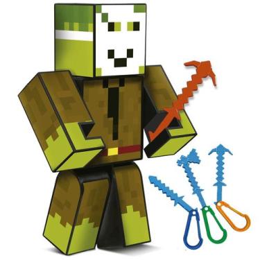 Imagem de Boneco Stick Jogo Mine Articulado Youtuber Gamer Craft - Algazarra
