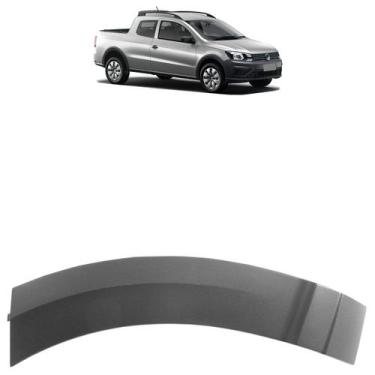 Imagem de Moldura Paralama Dianteiro Saveiro G7 2017 2018 Preto Acabamento Textu