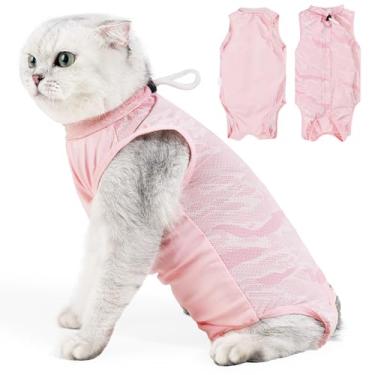 Imagem de pangdi Body Cat Recovery Suit respirável pós-cirurgia para esterilização masculina e feminina, rosa, P