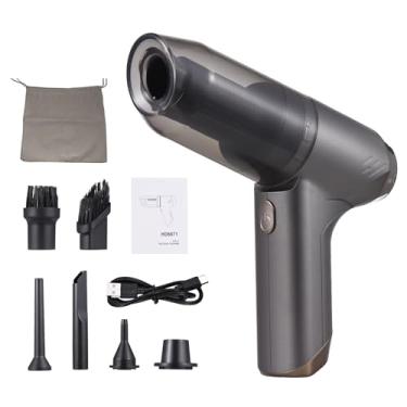 Imagem de HEEPDD A Vácuo Portátil Sem Fio, 19000pa Sucção Poderosa e Molhada de Ar Elétrico Air Bomba de Mão de Soprador de Ar para o Teclado de Computador Carro Doméstico Ao Ar Livre (GREY)