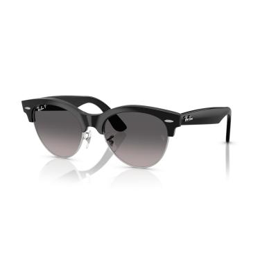 Imagem de Óculos de Sol Ray-Ban Polarizado Clubmaster Way 0RB2341 1354M3 Tam 54 / Preto/Prata - Lentes Cinza Gradiente
