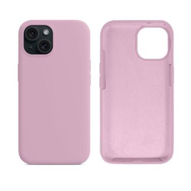 Imagem de Capinha Compatível com iPhone 15 Silicone com Interior Aveludado Premi