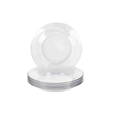 Imagem de Kit Jogo De Pratos Liso Fundo 4 Unidades Restaurante Buffet - Original