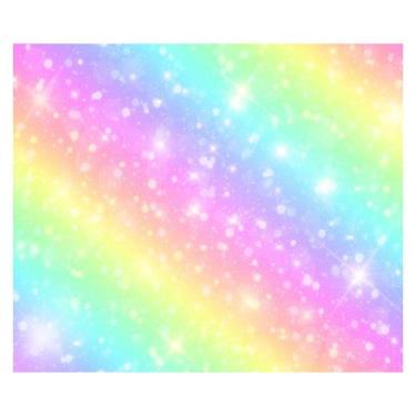 Imagem de Papel de Parede Adesivo Infantil Arco-íris Bebe Quarto Menina - 538pcm