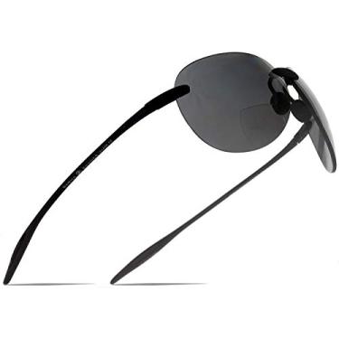 Imagem de SAMBA SHADES Óculos de sol de leitura bifocais Maui Sports Pilot Ultra Flex TR90 Readers Under the Sun, Preto, Medium