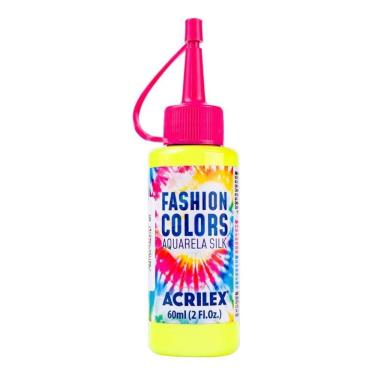 Imagem de Tinta Corante Tecido 60Ml - Acrilex Tie Dye Amarelo Limão