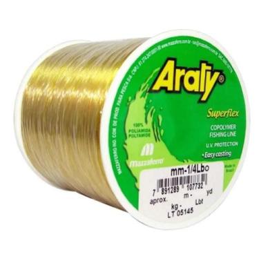 Imagem de Linha Monofilamento Araty Superflex 1/4 LB Ouro  Mazzaferro 1740mts - 