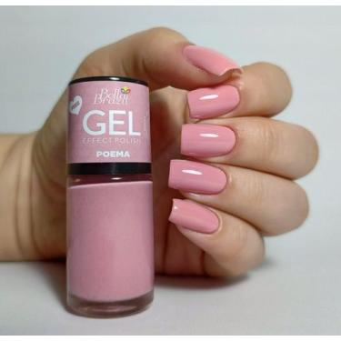 Imagem de Esmalte Efeito Gel Poema Bella Brazil 9ml  Brilho e Longa Duração