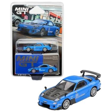 Imagem de Diecast Model Car Compatible with Mini GT 1:64 Mazda RX-7 RE-Amemiya 20B NA 3ROTOR-7 “AMA-san Go” Limited Edition MGT01046