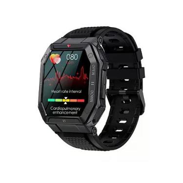 Imagem de Smartwatch com Monitor Cardíaco - Preto - Verde