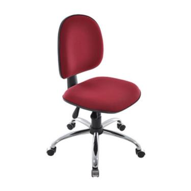 Imagem de Cadeira Executiva Base Giratória Cromada Linha Office Vermelho