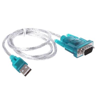 Imagem de Cabo Adaptador USB 2.0 para Serial RS232 Macho DB9 9 pinos