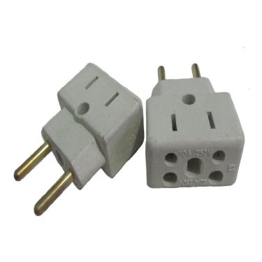 Imagem de Adaptador De Tomada 10A 16A 20A Bivolt p/ Aspirador De Pó