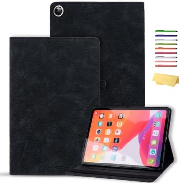 Imagem de UUcovers Capa para tablet Samsung Galaxy Tab A9 Plus/A9+ 27.9 cm 2023 (SM-X210/X216/X218) com suporte de vários ângulos/porta-lápis/bolsos, capa carteira de couro PU em relevo à prova de choque