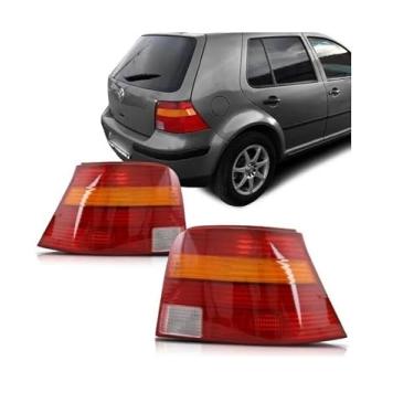 Imagem de Par Lanterna Traseira Golf 1999 a 2006 Tricolor