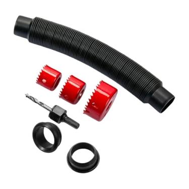 Imagem de MotiveTech Conector de mangueira de barril de chuva Armazenamento Mais acessórios de conexão de vazamento de água da chuva Peças Kit desviador de cano de descida, Style B