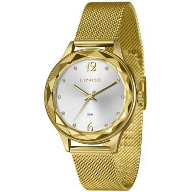 Imagem de Relógio Lince Feminino Ref: Lrg4826l40 S2kx Casual Mesh Dourado