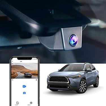 Imagem de Fitcamx 4K Dash Cam Adequada para 2022 Toyota Corolla Cross LE L XLE, Integrado OEM Estilo, 2160P UHD Vídeo, Incorporado WiFi & APP, Loop Gravação, Gravidade Sensor, Plug & Play, 64GB Cartão