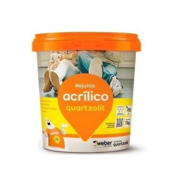 Imagem de Rejunte Acrílico Branco 1kg- Quartzolit