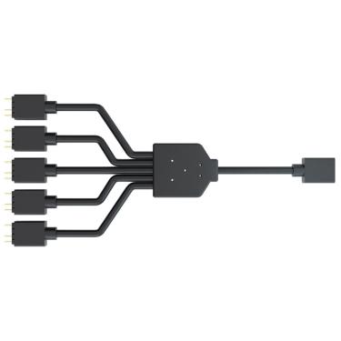 Imagem de Cabo Divisor Cooler Master - 1 Cooler para 5 Coolers RGB - 58cm - Preto - MFX-AWHN-1NNN5-R