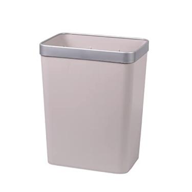 Imagem de Caixote do lixo classificação caixote do lixo com pressão plástico cozinha banheiro caixote do lixo sem tampa armazenamento de escritório cesto de lixo lixo/D/12L