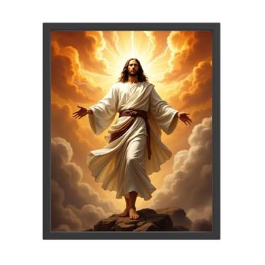 Imagem de Decoração de parede cristã, retrato de Jesus Cristo, imagens católicas Deus misericórdia, pintura adequada para salas de estar, quartos, escritórios, igrejas (20 x 25 sem moldura)