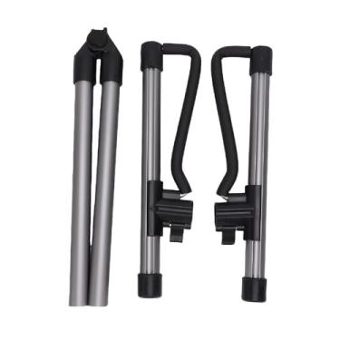 Imagem de SUNGOOYUE Suporte de Guitarra, Liga de Alumínio, Estrutura Dobrável, Suporte de Chão Com Almofadas de Borracha Antiderrapantes para Guitarra Acústica, Guitarra Elétrica, Baixo, Ukulele (Cinza)