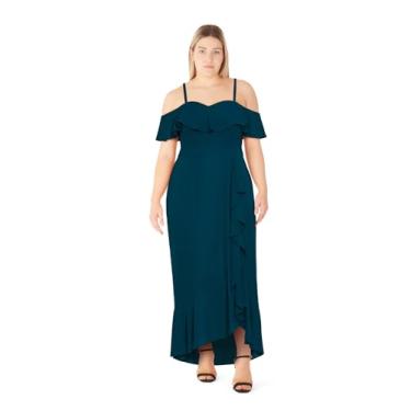 Imagem de City Chic Vestido feminino plus size coquetel - Remi Maxi, Esmeralda, 58