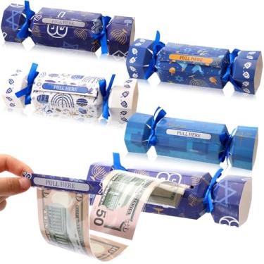 Imagem de VioraWhite 12 conjuntos de caixa de puxar dinheiro de Natal para caixas de presente com sacos transparentes porta-dinheiro de Natal bolsa de puxar lembrancinha de festa de Natal para suprimentos de