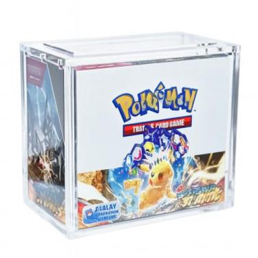 Imagem de Slab Lab Acrylic Protector Display Case for Elite Trainer Box and Booster Box | Stackable with Magnetic Lid (Booster Box)