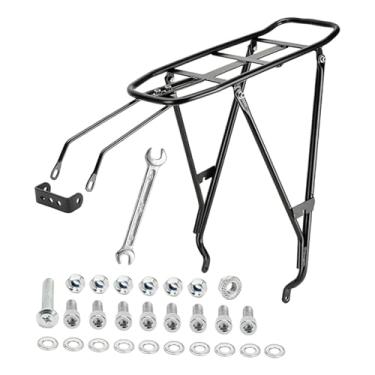 Imagem de UGPLM Bagageiro traseiro para bicicleta, suporte para alforjes, acessório de reposição premium com alta capacidade de carga, suporte profissional em aço, Style a