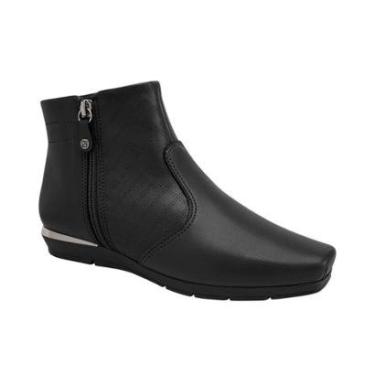 Imagem de Bota Piccadilly Salto Anabela Cano Curto Joanete 147315 Maxi Cor:;Tamanho:39-Feminino