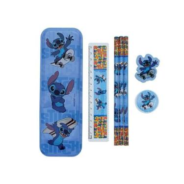 Imagem de Kit Especial Stitch Estojo+Lapis+Borracha+Apont+Regua 31329 - MOLIN